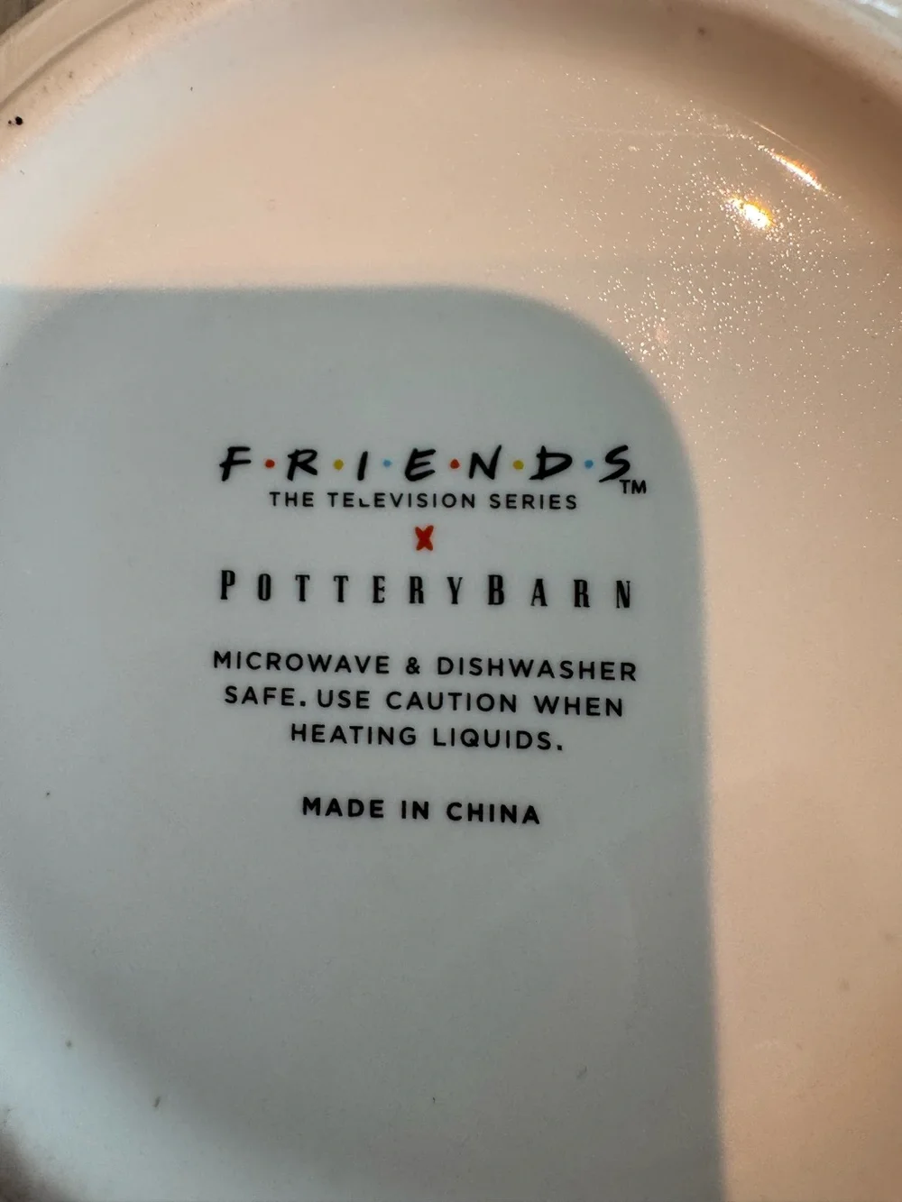 Pottery Barn “Friends” White Ceramic Lobster & Turkey Mug Set